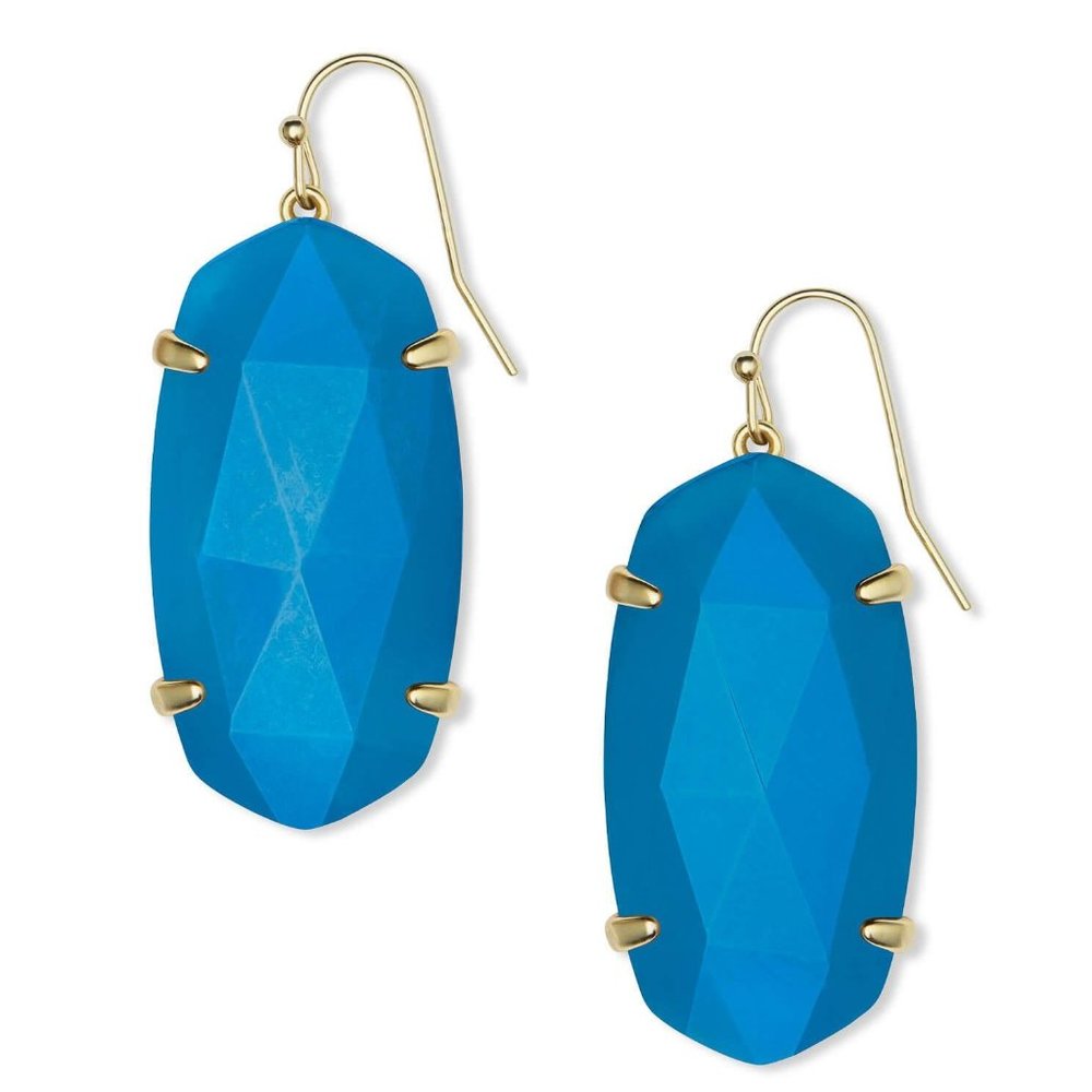 Kendra Scott Esme Teal Agate Earrings
